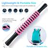 Monfasye Muscle Roller Stick, Yoga Massage Roller Bar Fitness Beauty Tool for Athletes Relief Leg Back Pain (Pink) view 2