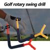 HUIJK Golf Swing Training Aid,Golf Spinner Swing Trainer Correct Wrong Swing Do Indoor Swing Plane Motion Corrector Improve Swing Distance, Golf Gifts for Men,Red view 3