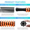 Monfasye Muscle Roller Stick, Yoga Massage Roller Bar Fitness Beauty Tool for Athletes Relief Leg Back Pain (Orange) view 3