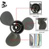 Boatman 12 1/4x9 Aluminum Outboard Propeller fit Honda Motor Engines 35/40/45/50/60 Hp,13 Spline Tooth,RH view 3
