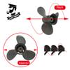 Boatman 11 3/8x14 Aluminum Outboard Propeller fit Honda Motor Engines 35/40/45/50/60 Hp,13 Spline Tooth,RH view 2