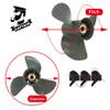 Boatman 13x17 Aluminum Outboard Propeller fit Honda Motor Engines 60/75/90/115/130 Hp,15 Spline Tooth,RH(4 Blade) view 2
