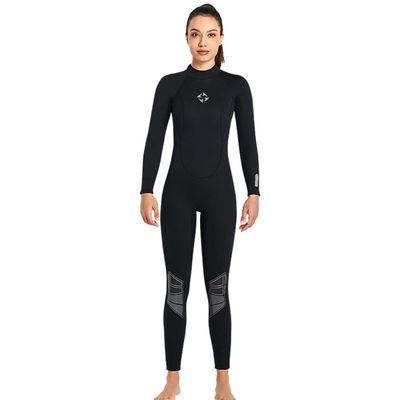Men Women Fullbody UV Protection Full Body Long Sleeve 3mm Black Neoprene Scuba Diving Suits Surfing Swimming Wetsuit Surfing Suit L