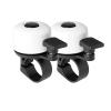 Binudum Bike Bell 2 Pack with Loud Melodious Sound Classic Mini Bicycle Bell for Kids Adults Bike Horn for Road, Mountain Bike for Scooter, MTB, BMX (White 2 Pcs) view 1