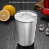 Stainless Steel Cups, Premium Food Grade Stackable Drinking Set for Kids Adults Outdoor Camping Travel Silver 4pcs L M S Sizes view 3