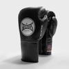 Geezers Boxing Elite Pro Special Edition Fight Gloves, Premium Leather, Mens and Womens Fight Glove, Approved by The BBBofC for All Professional Fights. (10oz, Black) view 1