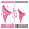 SMEKLYN Female Urination Device Women Pee Funnel Reusable Silicone Urine Cup Female Urinal Post Surgery Pee Standing Up Perfect for Camping Hiking Travel Road Trip Accessories-Plus Size view 3