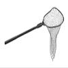Ego S1 Slider Fishing Net, Ultimate Fishermen Tools Fixed Handle, Replaceable Head, Salt & Freshwater, 19x21 Inch Hoop view 1
