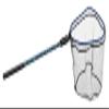 Ego S1 Slider Fishing Net, Ultimate Fishermen Tools Fixed Handle, Replaceable Head, Salt & Freshwater, 19x21 Inch Hoop view 1