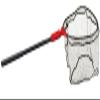 Ego S1 Slider Fishing Net, Ultimate Fishermens Tool Fixed Handle, Replaceable Head, Salt & Freshwater, 17x19 Inch Hoop view 1