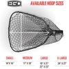 Ego S1 Slider Fishing Net, Ultimate Fishermens Tool Fixed Handle, Replaceable Head, Salt & Freshwater, 19x21 Inch Hoop view 4