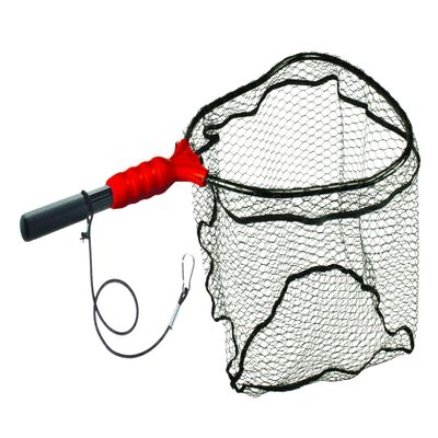 Ego S1 Slider Fishing Net, Ultimate Fishermens Tool Fixed Handle, Replaceable Head, Salt & Freshwater, 17x19 Inch Hoop