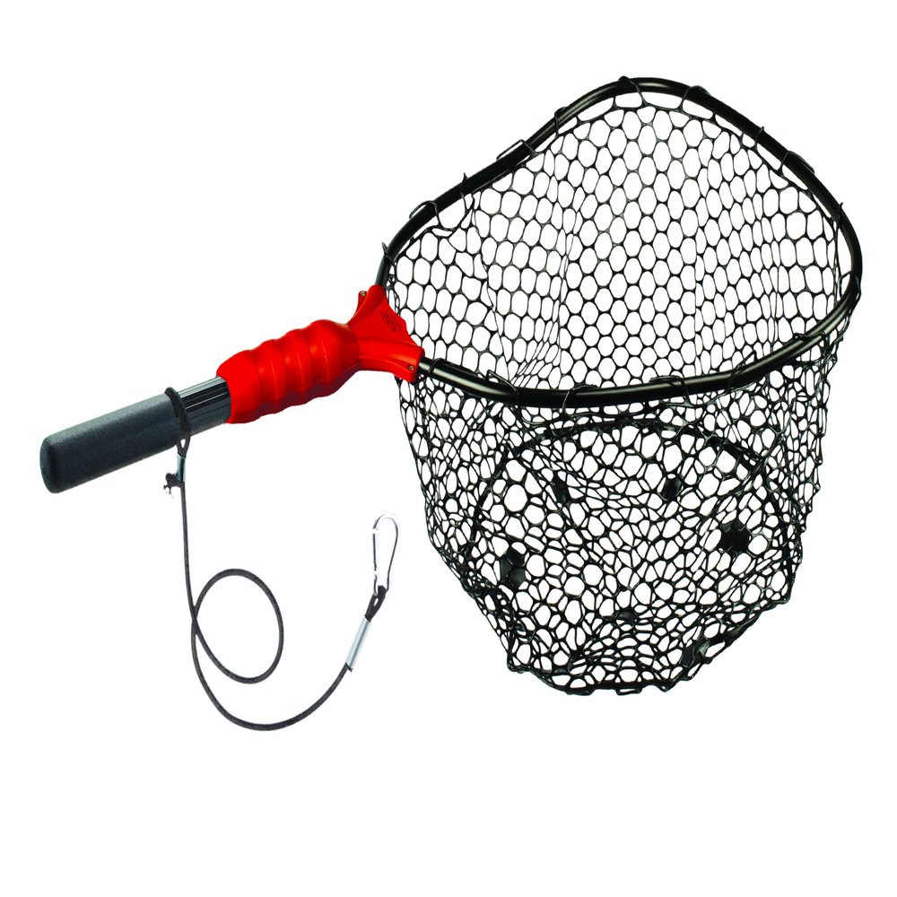 Ego S1 Slider Fishing Net, Ultimate Fishermens Tool Fixed Handle, Replaceable Head, Salt & Freshwater, 17x19 Inch Hoop