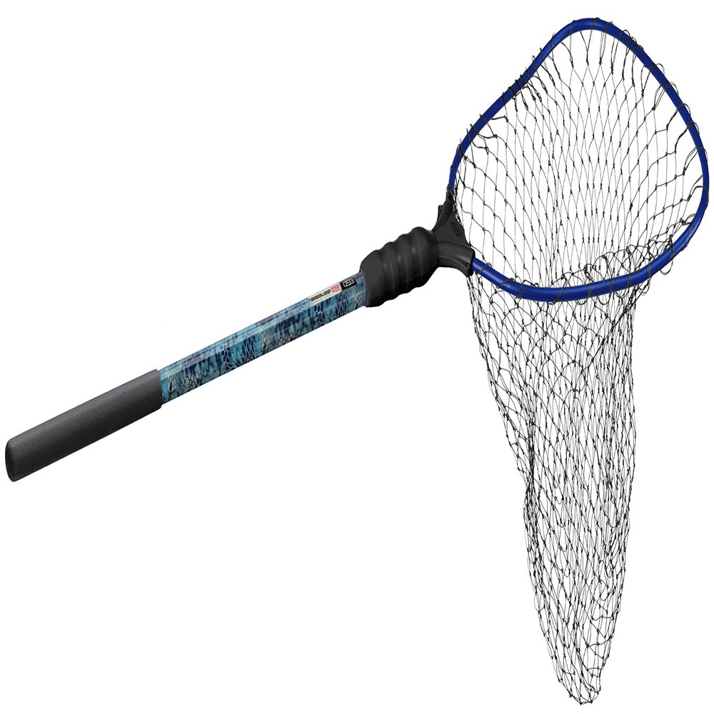 Ego S1 Slider Fishing Net, Ultimate Fishermens Tool Fixed Handle, Replaceable Head, Salt & Freshwater, 17x19 Inch Hoop