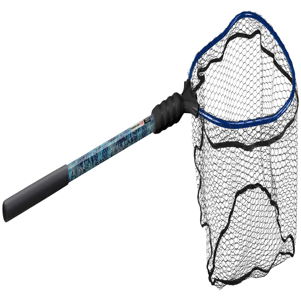 Ego S1 Slider Fishing Net, Ultimate Fishermens Tool Fixed Handle, Replaceable Head, Salt & Freshwater, 17x19 Inch Hoop