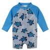Gerber Baby Boys Long Sleeve Sun Protection Rashguard One Piece Swimsuit, Green Turtles, 24 Months US view 1