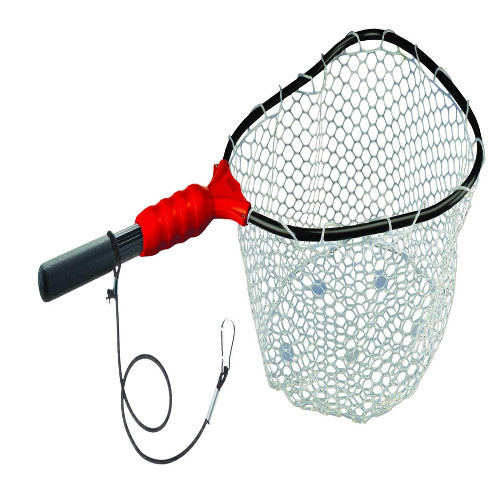 Ego S1 Slider Fishing Net, Ultimate Fishermens Tool Fixed Handle, Replaceable Head, Salt & Freshwater, 17x19 Inch Hoop