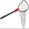 Ego S1 Slider Fishing Net, Ultimate Fishermens Tool Fixed Handle, Replaceable Head, Salt & Freshwater, 17x19 Inch Hoop view 1