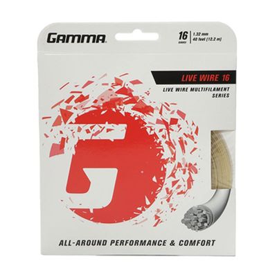 Gamma Live Wire 17g Multifilament Tennis Racquet String (8 Sets)
