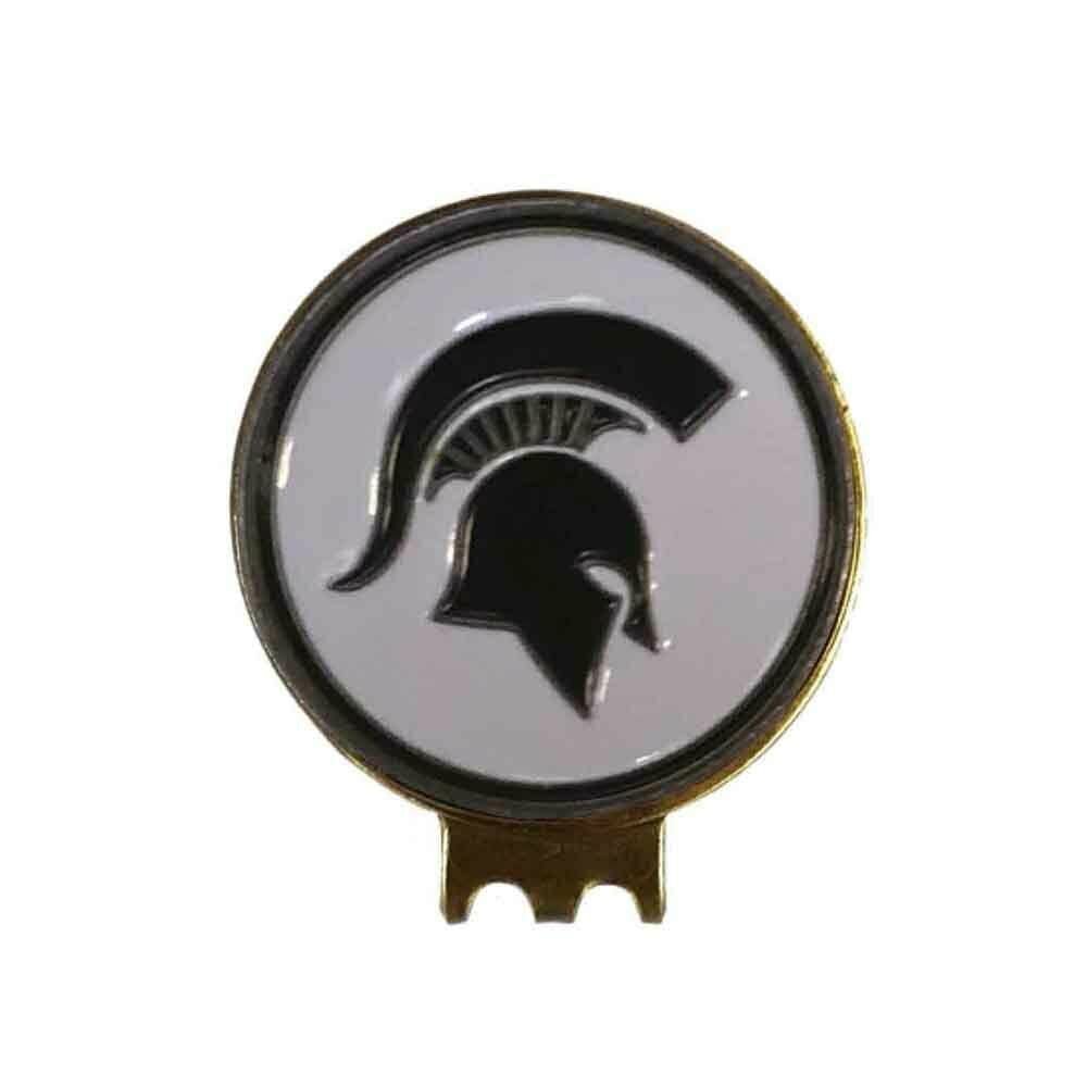 Mobile Pro Shop Golf Ball Markers with Hat Clip Easily Attaches to Golf Cap Made of Stainless Steel & Ideal for Professional Golfers (Michigan State Spartans)