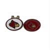 Mobile Pro Shop Golf Ball Markers with Hat Clip  Easily Attaches to Golf Cap  Made of Stainless Steel & Ideal for Professional Golfers (Louisville Cardinals) view 2