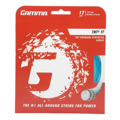 Gamma TNT2 15L Blue Premium Synthetic Tennis String (6 Sets)