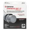 Gamma Synthetic Gut w WearGuard 17g Black Tennis Racquet String (2 Sets) view 2