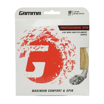 Gamma Live Wire Professional 16g Multifilament Tennis Racquet String (6 Sets)