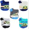 STAR WARS Boys Baby Yoda No Show Socks - 5 Pack The Mandalorian Kids Sock Set (Toddler/Little Boys), Blue, Small view 1
