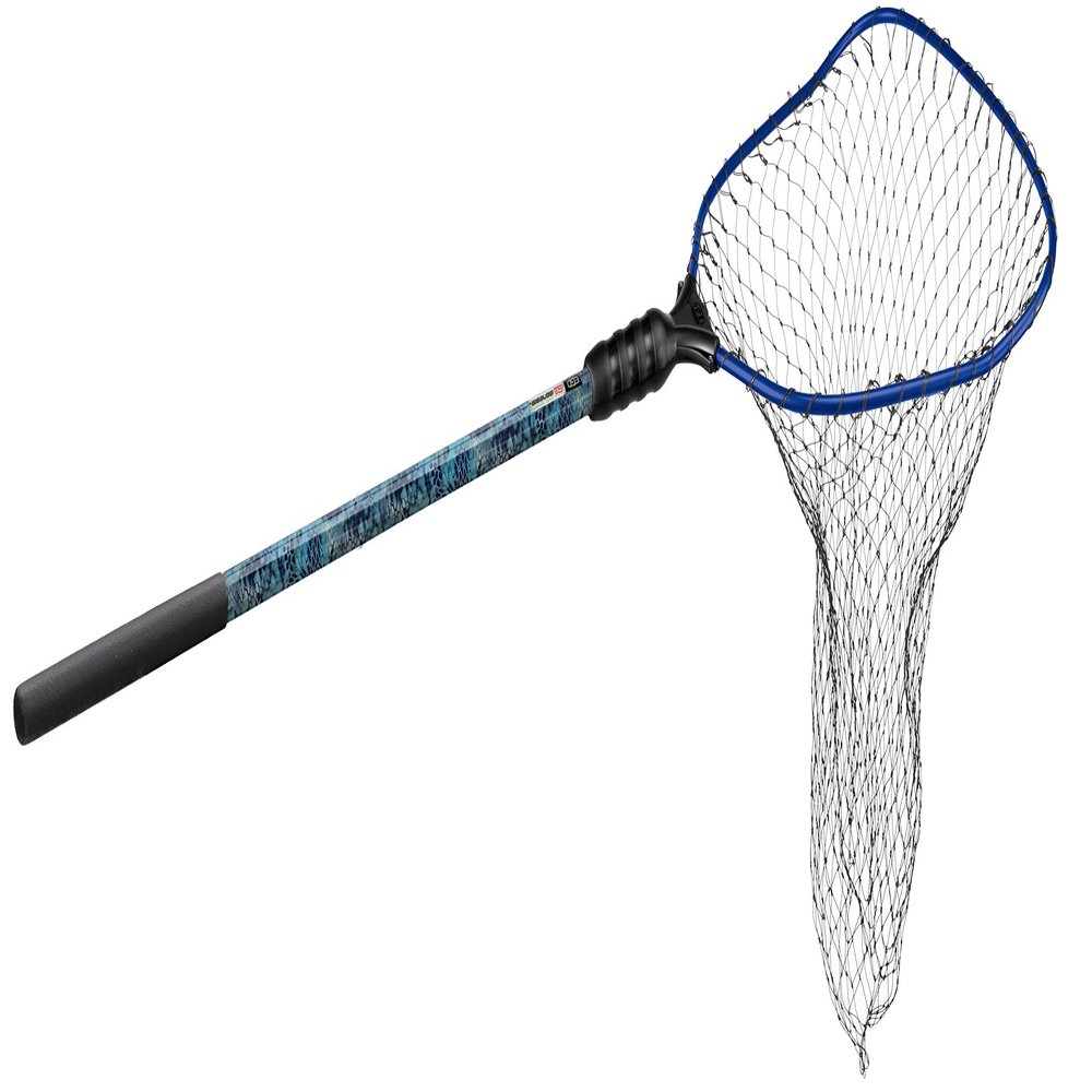 Ego S1 Slider Fishing Net, Ultimate Fishermen Tools Fixed Handle, Replaceable Head, Salt & Freshwater, 19x21 Inch Hoop