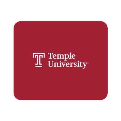 OTM Essentials Temple University Standard Fabric Mouse Pad, Desk Accessories, Standard Fabric Gaming Mouse Pad, Classic
