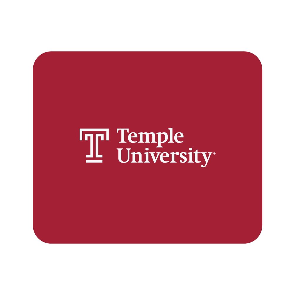 OTM Essentials Temple University Standard Fabric Mouse Pad, Desk Accessories, Standard Fabric Gaming Mouse Pad, Classic
