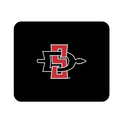 Mouse Pad, Fabric, San Diego State University Standard/Classic Black