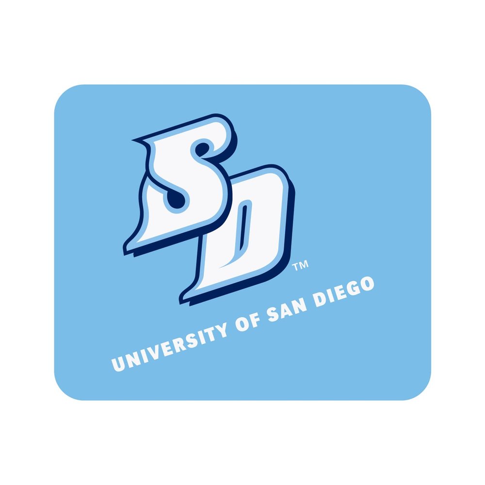 OTM Essentials University of San Diego Standard Fabric Mouse Pad, Desk Accessories, Standard Fabric Gaming Mouse Pad, Cropped