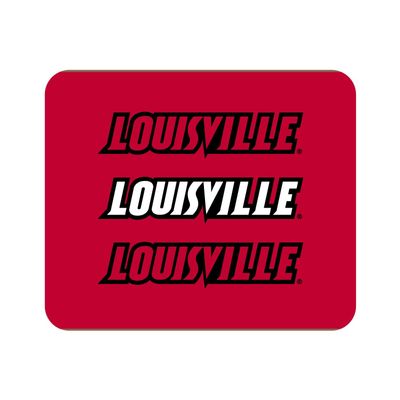 Mouse Pad, Fabric, University of Louisville Standard/Triple Wordmark