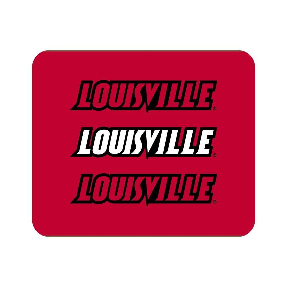 Mouse Pad, Fabric, University of Louisville Standard/Triple Wordmark