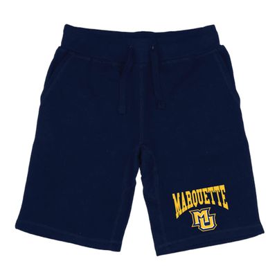 Marquette University Golden Eagles Premium College Fleece Drawstring Shorts - Navy, Large