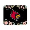 Mouse Pad, Fabric, University of Louisville Standard/Floral Pink view 1