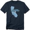 California State University Monterey Bay Official State University Shape Short Sleeve Mens Cotton T-Shirt,Navy, Medium view 1