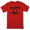 Ball State University Official Circle Logo Short Sleeve Mens Cotton T-Shirt,Red, 2X-Large view 1