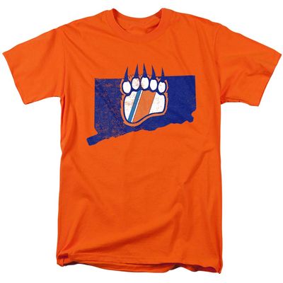 Coast Guard Academy Official Connecticut Short Sleeve Mens Cotton T-Shirt,Orange, Small