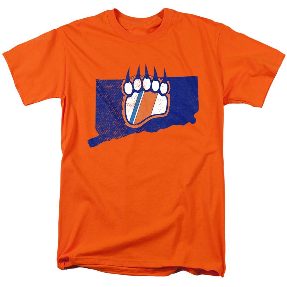Coast Guard Academy Official Connecticut Short Sleeve Mens Cotton T-Shirt,Orange, Small