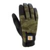 Carhartt Men's Synthetic Leather High Dexterity Touch Sensitive Secure Cuff Glove, Basil Blind Fatigue Camo, Small view 1