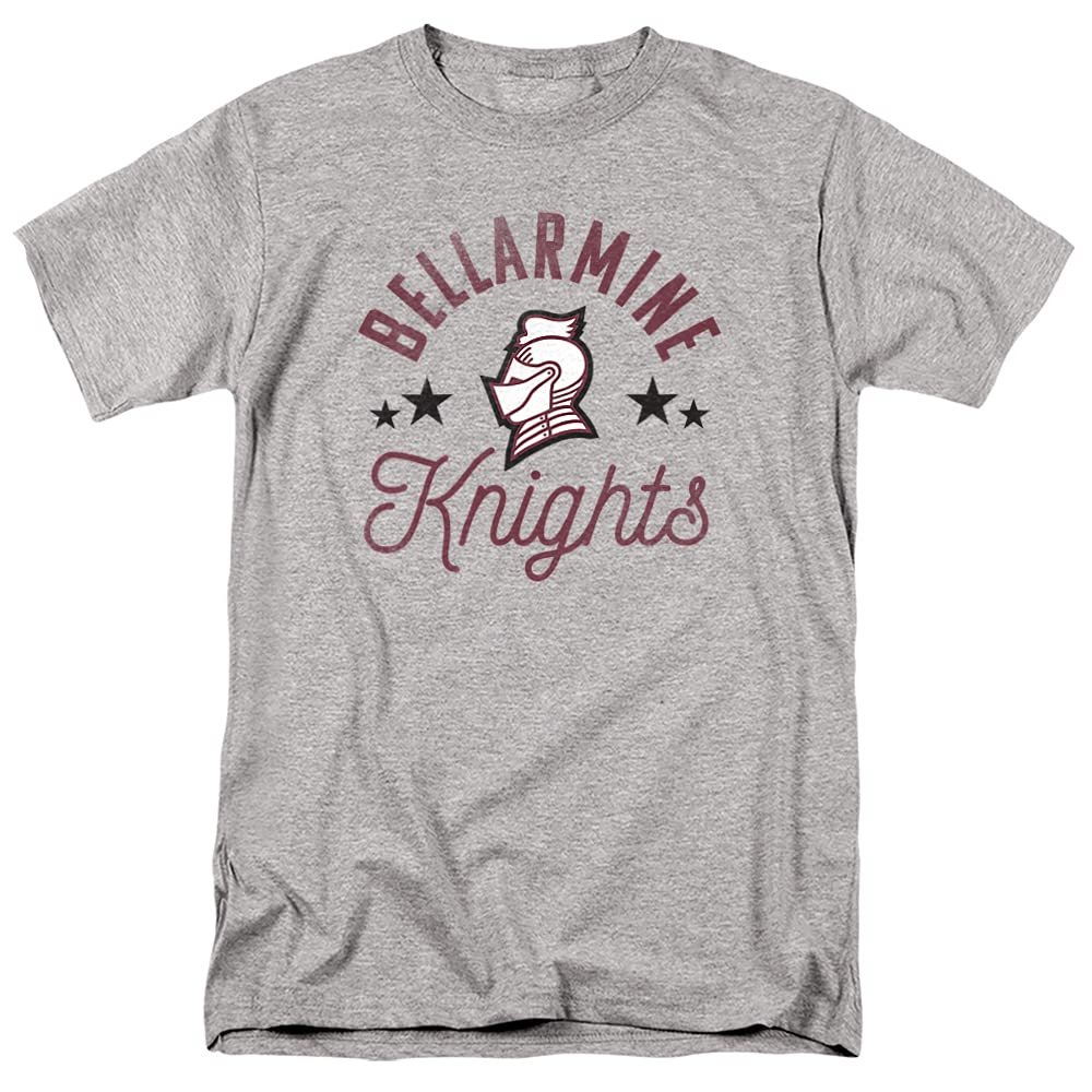 Bellarmine University Official Knights Short Sleeve Mens Cotton T-Shirt,Athletic Heather, X-Large