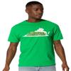 Norfolk State University Official State Shape Short Sleeve Mens Cotton T-Shirt,Kelly Green, Large view 2