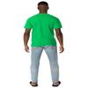 Norfolk State University Official State Shape Short Sleeve Mens Cotton T-Shirt,Kelly Green, Large view 3