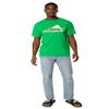 Norfolk State University Official State Shape Short Sleeve Mens Cotton T-Shirt,Kelly Green, Large view 4
