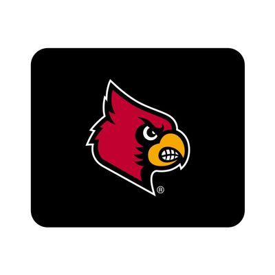 Mouse Pad, Fabric, University of Louisville Standard/Classic Black