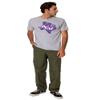 Abilene Christian University Official State Shape Short Sleeve Mens Cotton T-Shirt,Athletic Heather, Large view 4