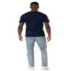 Belmont University Official Plaid Badge Short Sleeve Mens Cotton T-Shirt,Navy, 2X-Large view 3
